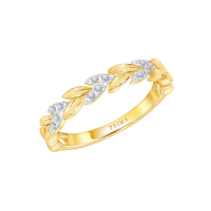 PRIMA Nhẫn Vàng 9K kết hợp Kim Cương - BST Victoriana