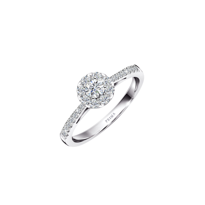 PRIMA Nhẫn Vàng 18K kết hợp Kim Cương