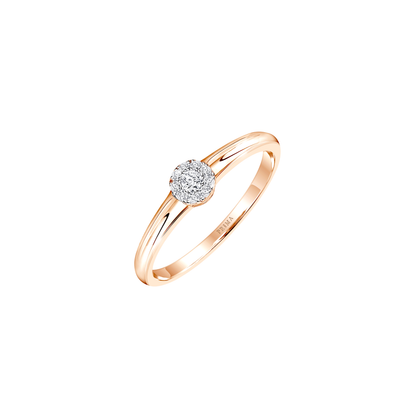 PRIMA Nhẫn Vàng 9K kết hợp Kim Cương - BST Demi