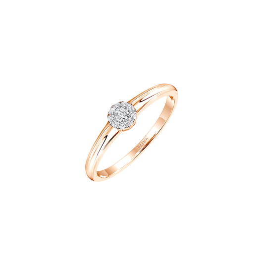 PRIMA 9K Gold Diamond Ring Demi Collection