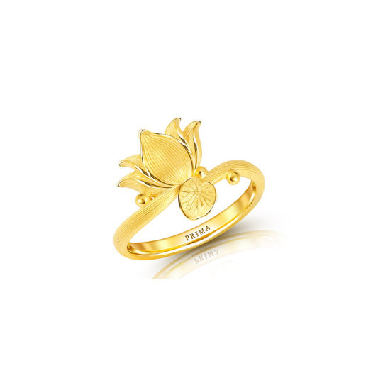 PRIMA 24K Gold Ring - Royal Lotus Collection