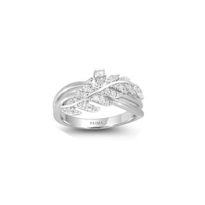 PRIMA 18K Gold Diamond Ring Grand Pavone Collection