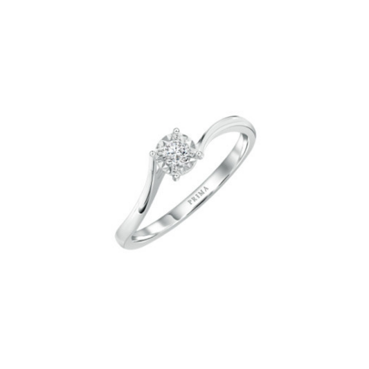 PRIMA Nhẫn Vàng 18K kết hợp Kim Cương