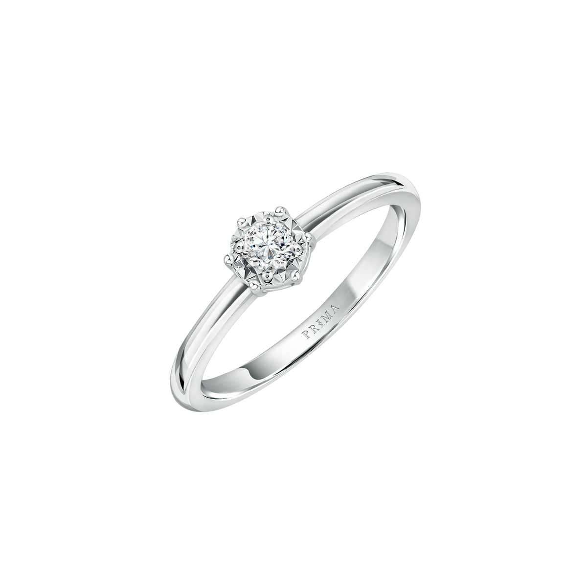 PRIMA Nhẫn Vàng 18K kết hợp Kim Cương
