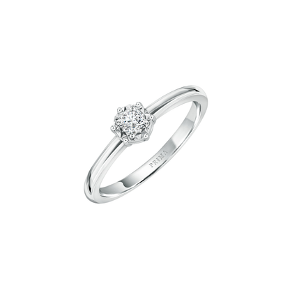 PRIMA Nhẫn Vàng 18K kết hợp Kim Cương