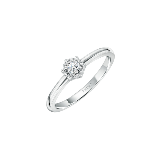 PRIMA Nhẫn Vàng 18K kết hợp Kim Cương