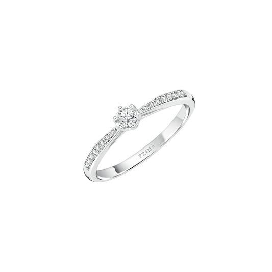 PRIMA Nhẫn Vàng 18K kết hợp Kim Cương