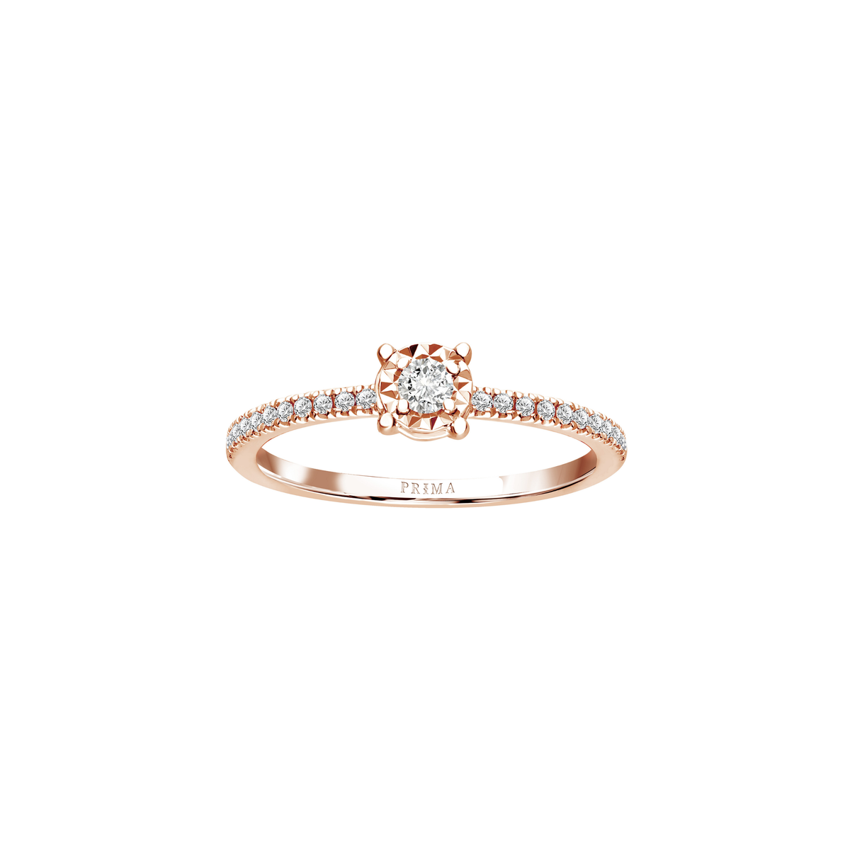 PRIMA Nhẫn Vàng 18K kết hợp Kim Cương
