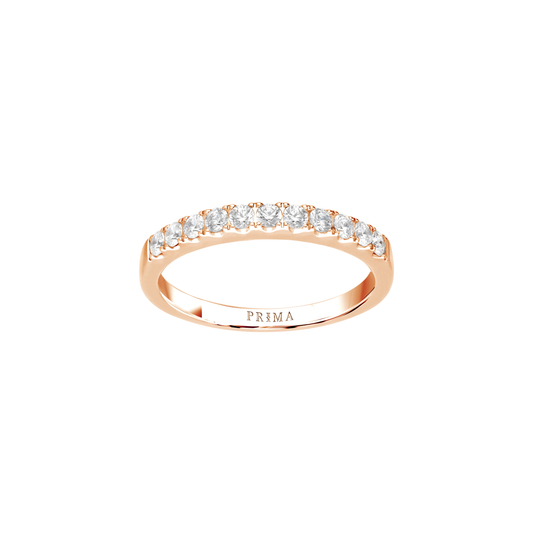 PRIMA Nhẫn Vàng 18K kết hợp Kim Cương