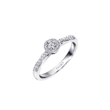 PRIMA Nhẫn Vàng 18K kết hợp Kim Cương