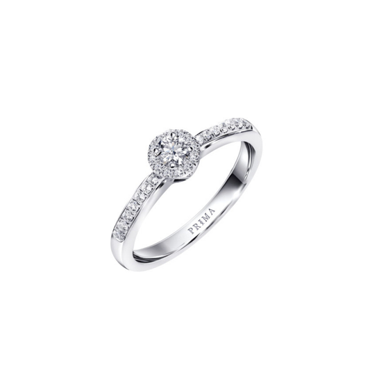 PRIMA Nhẫn Vàng 18K kết hợp Kim Cương