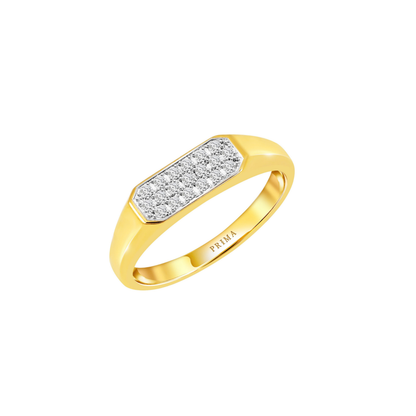 PRIMA 18K Gold Diamond Ring Men Collection