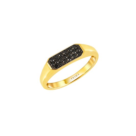 PRIMA Nhẫn Vàng 18K kết hợp Kim Cương dành cho nam