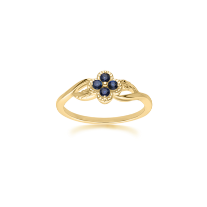 PRIMA Nhẫn Vàng 9K kết hợp Đá Màu - BST Lucky Flower