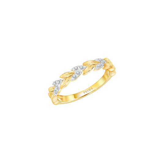 PRIMA Nhẫn Vàng 9K kết hợp Kim Cương - BST Victoriana
