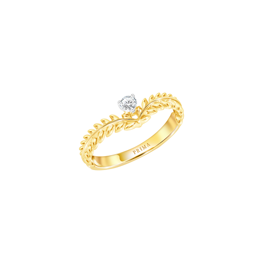 PRIMA Nhẫn Vàng 9K kết hợp Kim Cương - BST Victoriana