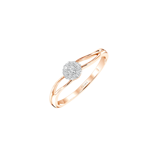PRIMA 9K Gold Diamond Ring Demi Collection