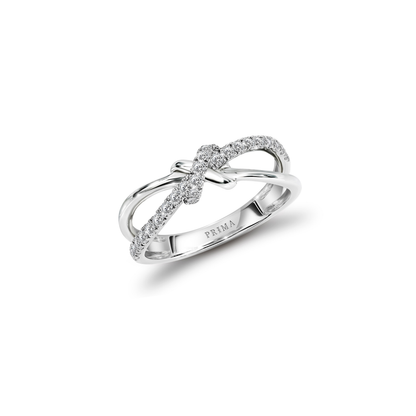 PRIMA Nhẫn Vàng 18K kết hợp Kim Cương - BST Knot