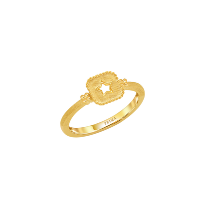 PRIMA 24K Gold Ring - Geometry Collection
