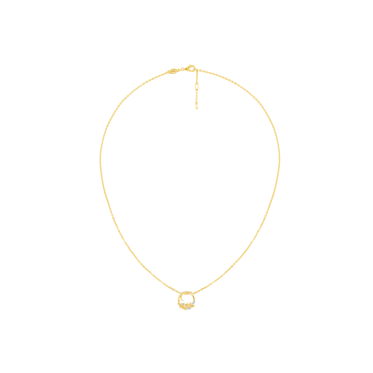 PRIMA 9K Gold Diamond Necklaces Victoriana Collection