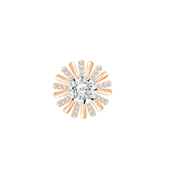 PRIMA Mặt dây chuyền Vàng 9K kết hợp Kim Cương - BST Daisy Diamond