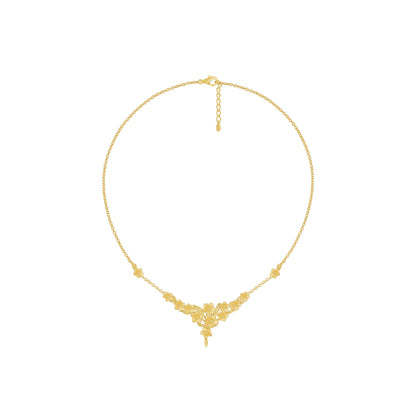 PRIMA Vòng cổ Vàng 24K kiểu dáng dài Hoa Lưu Ly - BST Forget Me Not