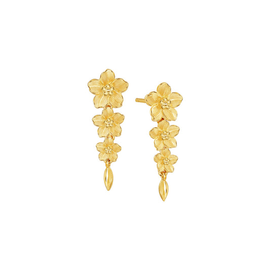PRIMA 24K Gold Earrings - Forget Me Not Collection