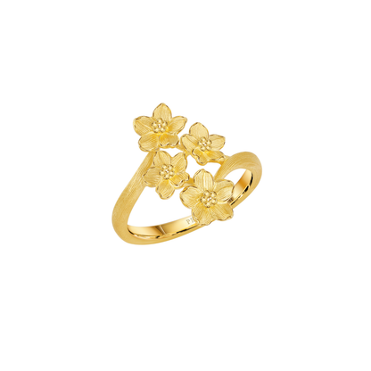 PRIMA Nhẫn Vàng 24K kiểu dáng Hoa Lưu Ly - BST Forget Me Not