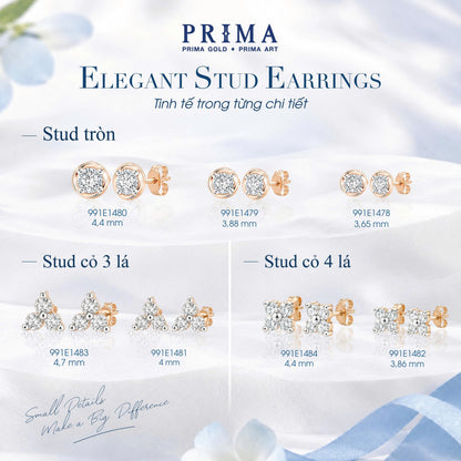 PRIMA 9K Gold Diamond Earrings Stud Earrings Collection (1pcs)