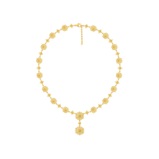 [Pre-Order] PRIMA 24K Gold Necklace Snowflake Collection