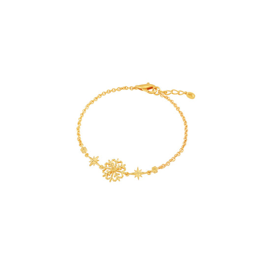 [Pre-Order] PRIMA 24K Gold Bracelet Snowflake Collection