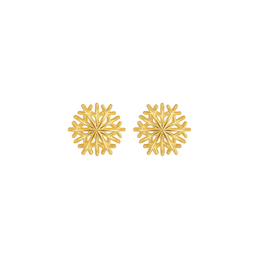[Pre-Order] PRIMA 24K Gold Earrings Snowflake Collection
