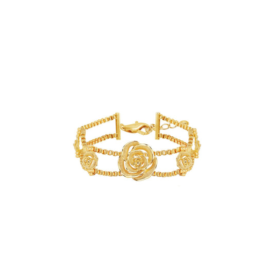 [Pre-Order] PRIMA 24K Gold Bracelet Queen of Rose Collection
