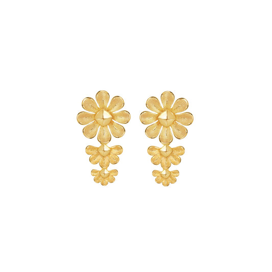 [Pre-Order] PRIMA 24K Gold Earrings Flora Collection